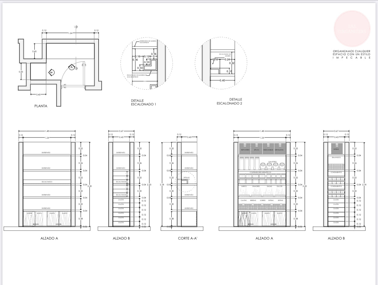 Diseño de espacio + layout de accesorios